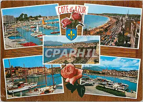 Cartes postales moderne Antibes La Cote d'Azur le petit Port de la Salice et la PLage