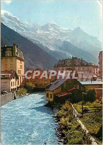 Cartes postales moderne Chamonix Mont Blanc L'Arvre vue  sur la chaine du Mont Blanc