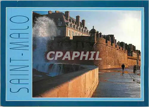 Cartes postales moderne Couleurs de Bretagne la cote d'Emeraude Saint Malo Cite Corsaire (Ille et Vilaine) Tempete d'equ