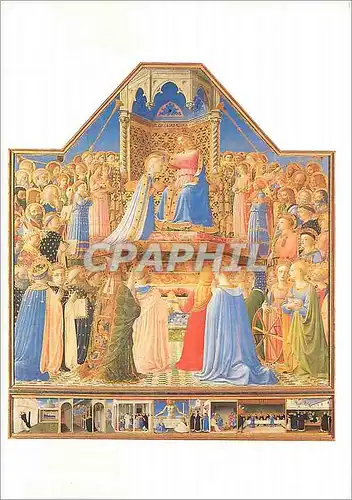 Moderne Karte Fra Angelico Le Couronnement de la vierge Bois