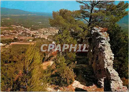 Cartes postales moderne Les Sites Pittoresques de Provence Nans les Pins (alt 425 m) vue generale au premier plan les ru