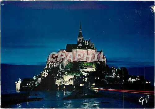 Cartes postales moderne En Normandie Mont Saint Michel (Manche) Illimination du Mont
