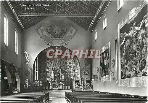 Cartes postales moderne Eglise de Finhaut interieur