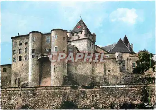 Moderne Karte Aubenas (Ardeche) Cite feodale le chateau d'Aubenas