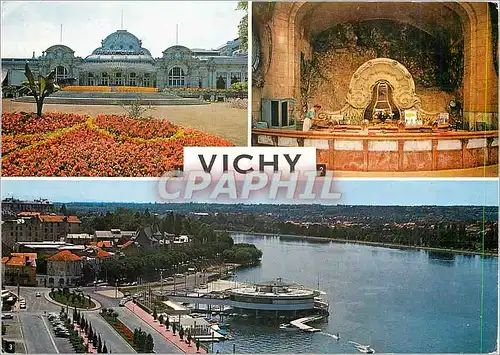 Cartes postales moderne Vichy le Grand Casino source des Celestin lePlan d'Eau