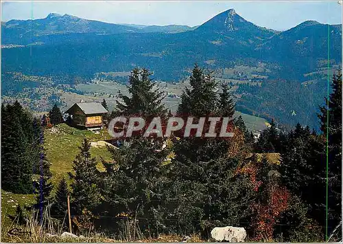 Cartes postales moderne Les Beaux Sites de France (Franche Comte) L'Aiguille de Baumes (alt 1588m) et le Chasseron (alt