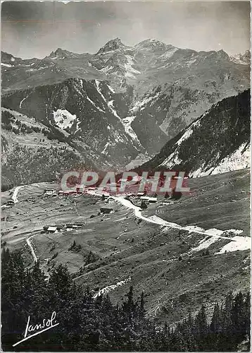 Moderne Karte Moriond (Savoie) Alt 1572 m vue generale et le Massif de Bellecote