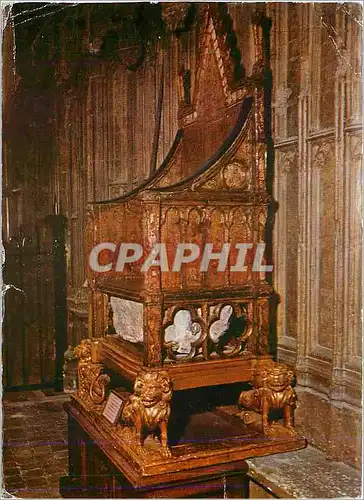 Moderne Karte The Coronation Chair Westminster Abbey