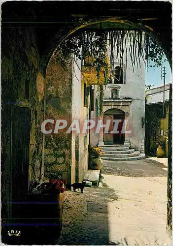 Moderne Karte Reflets de la Cote d'Azur Rue pittoresque dans un vieux village provencal