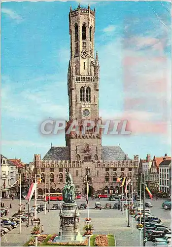 Cartes postales moderne Bruges Grand Place et Belfroi