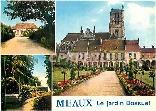 Cartes postales moderne Meaux (Seine et Marne) Au palais episcopal le jardin dessine par le Notre et le Cabinet de Bossu