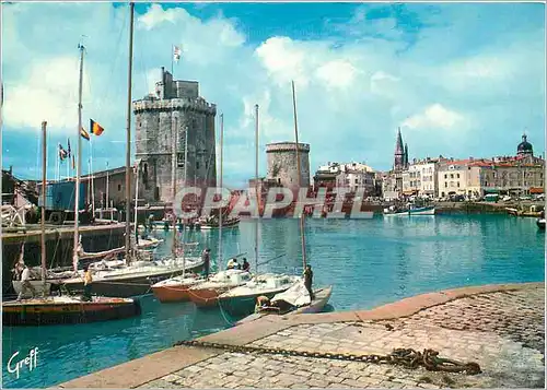 Moderne Karte En Aunis La Rochelle (Ch Mme) Le Port la Tour St Nicolas Bateaux