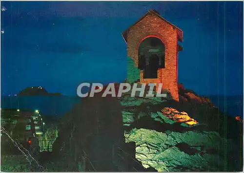 Cartes postales moderne Riviera dei Fiori Alasssio Nocturne de la petit chapelle