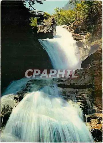 Moderne Karte Les Pyrenees Environs de Cauterets (H Pyr) Route du Pont d'Espagne