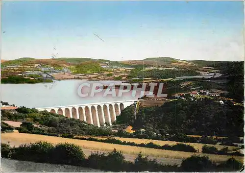 Moderne Karte Le Morvan Touristique Chaumard Pannesiere (Nievre) Vue generale du Lac de Pannesiere le Barrage