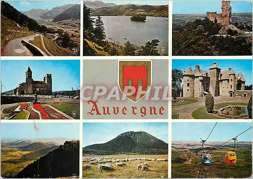 Cartes postales moderne L'Auvergne Pittoresque Le Sancy Lac Chambon Tournole Saint Nectaire Cordes