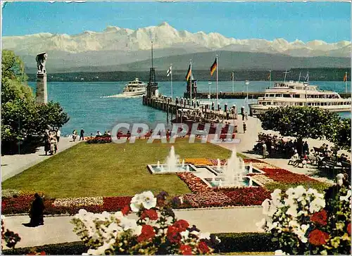 Cartes postales moderne Konstanz am Bodensee Hofen Bateau
