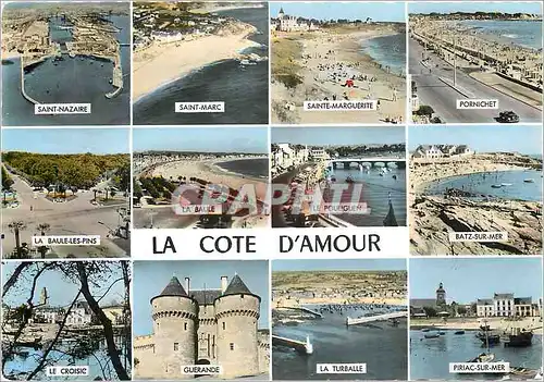 Cartes postales moderne La Cote d'Amour Saint Nazaire Saint Marc Sainte Marguerite Pornichet La Baule les Pins Le Poulig
