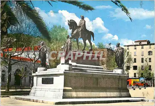 Cartes postales moderne Ajaccio (Corse) La Statue de Napoleon et de Ses quatre freres (executee sur les plans de E Violl