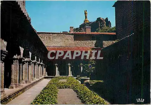 Cartes postales moderne Le Puy en Velay Le lcoitre roman Byzanin de la Cathedrale et le rocher Corneile