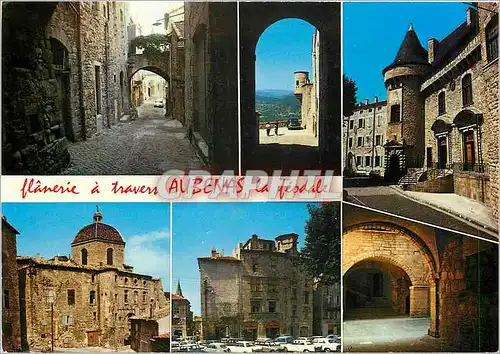 Cartes postales moderne Aubeans en Vivarais (Ardeche) Cite Feodale Rue delicheres le chateau