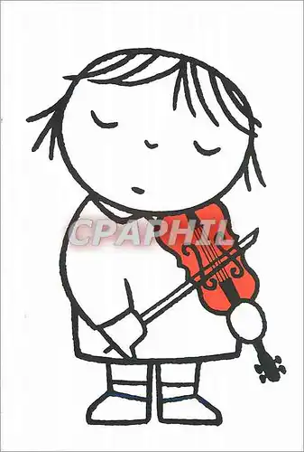 Cartes postales moderne Enfant Violon Musique