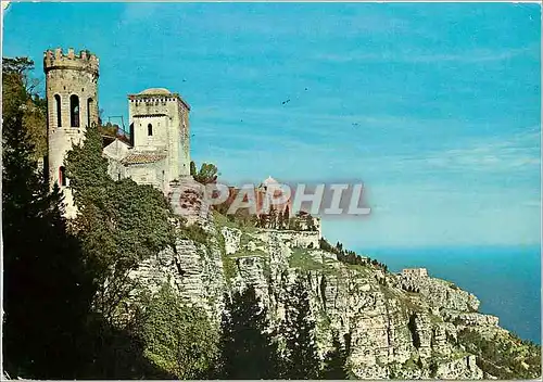 Cartes postales moderne Erice Pentes orientales avec La Tourelle Pepoli