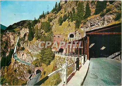 Cartes postales moderne Route du Spluga et cascade de Pianazzo