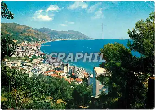 Moderne Karte Riviera dei Fiori Laigueglia Panorama de l'ouest