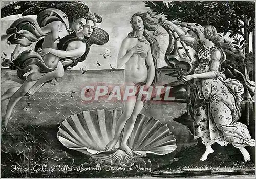 Cartes postales moderne Florenz Uffizi Galerie Botticelli Die Geburt von Venus