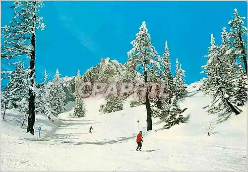 Cartes postales moderne Courmayeur M Bianco Pista di Sci Val Veny Cresta m 2000 Courmayeur Mt Blanc