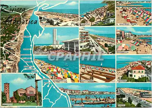 Cartes postales moderne Rivera Adriatica Cervia Gabicce S Giuliano Mare Rivabella Viserba