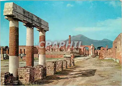 Moderne Karte Pompei Excuvation Forum Civile oriental Ambulacrum