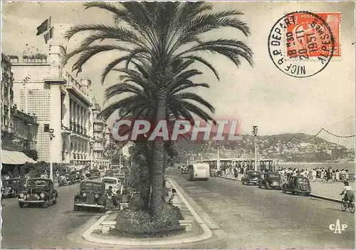 Moderne Karte Nice Palais de la Mediterranee et Promenade des Anglais