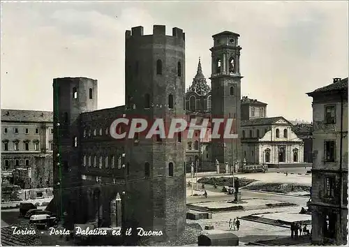 Moderne Karte Torina Porto Polatina ed il Duomo