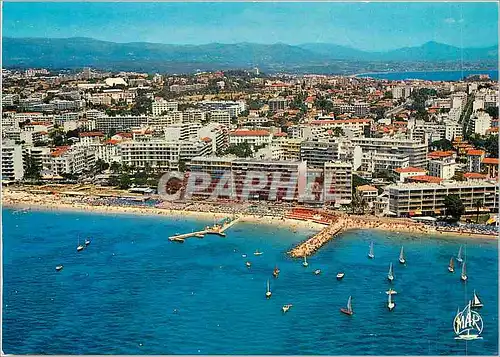 Cartes postales moderne La Cote d'Azur Juan les Pins Vue aerinne