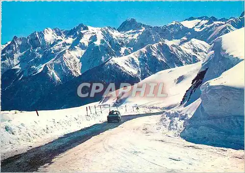 Moderne Karte Luchon Superbagneres alt 1800 m les massifs de la pique du port de Venasque et la Maladetta