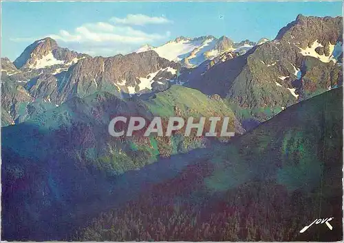 Cartes postales moderne Luchon Superbagneres coucher de soleil surl a Maladetta (3312 m)