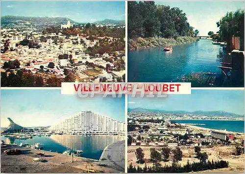 Cartes postales moderne La Cote d'Azur Villeneuve Loubet Le Village le Loup Marina Baie des Anges