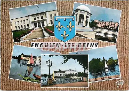 Cartes postales moderne Enghien les Bains (Seine et Oise) L'etablissement thermal le Grad Hotel des Bains le Lac le Casi
