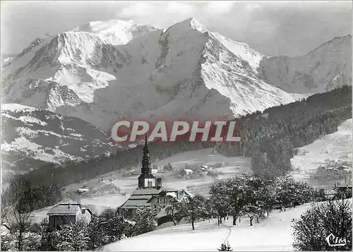 Cartes postales moderne Combloux (Hte Savoie) Sports d'Hiver L'Eglise Face au mont Blanc