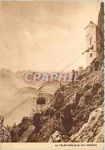 Cartes postales moderne Les Pyrenees Telepherique du Pibeste Arrivee de la Cabine a la gare superieure -1400 m)