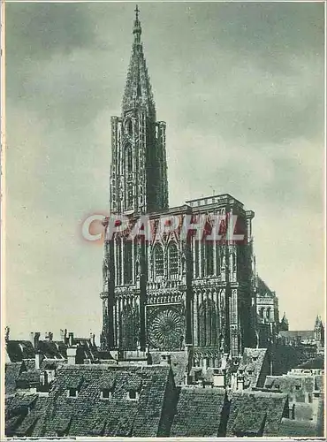 Moderne Karte Strasbourg La Cathedrale