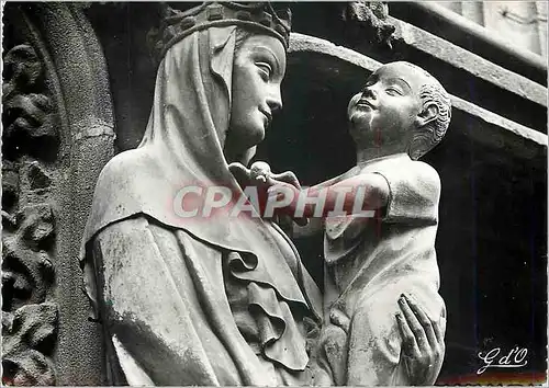 Cartes postales moderne L'Auvergne Riom Eglise du Marthuret la vierge a l'Oiseau (Marbre du XIVe s)