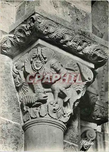 Cartes postales moderne Vezelay (Yonne) Basilique de la Madeleine (XIIe s) Chapiteau David et le Lion