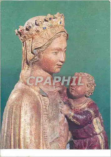 Cartes postales moderne Attribue a Mattia di Nanni dit Il Bernacchino Madone a l'enfant (detail) Eglise S Agostino Sienn