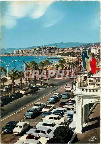 Moderne Karte La Cote d'Azur Cannes (A M) La Croisette et le Surquet vus du Carlton Hotel