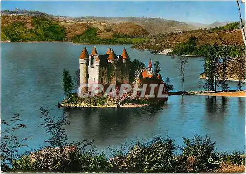 Cartes postales moderne Chateau de Val (XVe s) sur le Lac du Barrage de Bort (Correze) Vieille Pierres