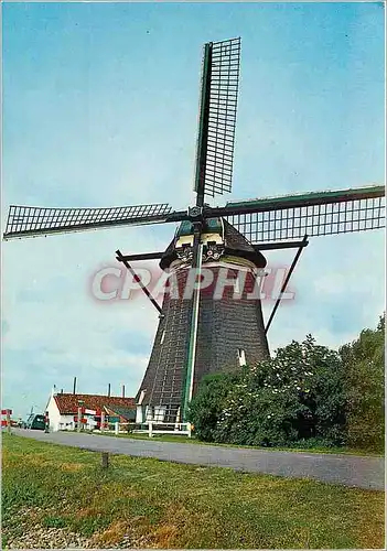 Moderne Karte Hollandse Molen Moulin a vent