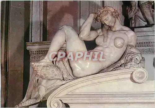 Cartes postales moderne Firenze Les Chapelles de la maison des Medicis la nuit (Michelangelo)